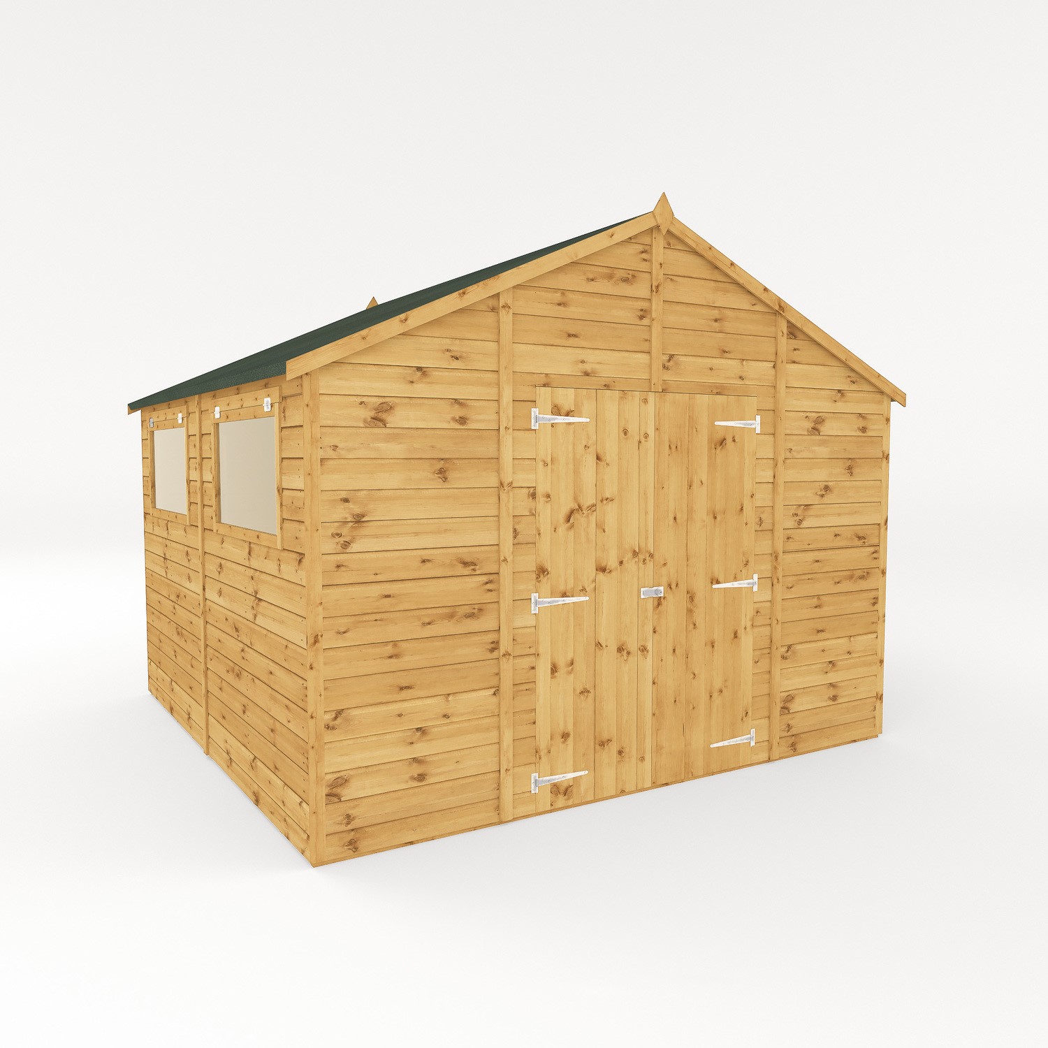 10 X 10ft Wooden Shiplap Apex Shed - Mercia - Furniture123