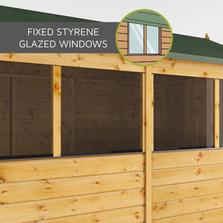 Mercia 6 x 4ft Wooden Shiplap Apex Shed