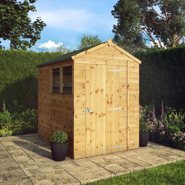 Mercia 7 x 5ft Wooden Shiplap Apex Shed