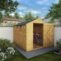 FOL104406 Mercia 8 x 6ft Wooden Shiplap Security Apex Shed