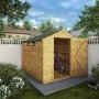 Mercia 8 x 6ft Wooden Shiplap Security Apex Shed