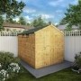 Mercia 8 x 6ft Wooden Shiplap Security Apex Shed