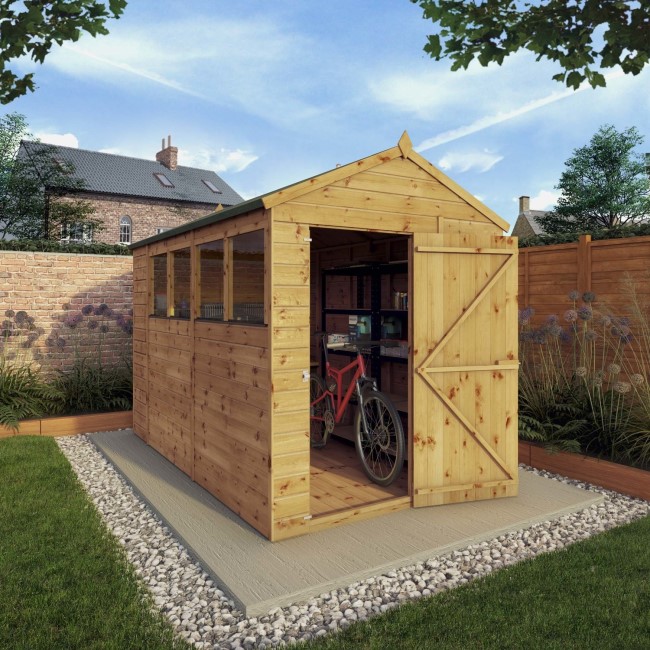 Mercia 10 x 6ft Wooden Shiplap Apex Shed