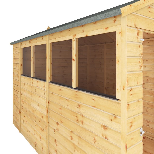 Mercia 10 x 6ft Wooden Shiplap Apex Shed