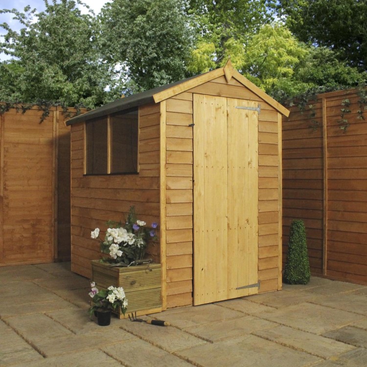 Mercia 6 x 4ft Wooden Overlap Apex Shed