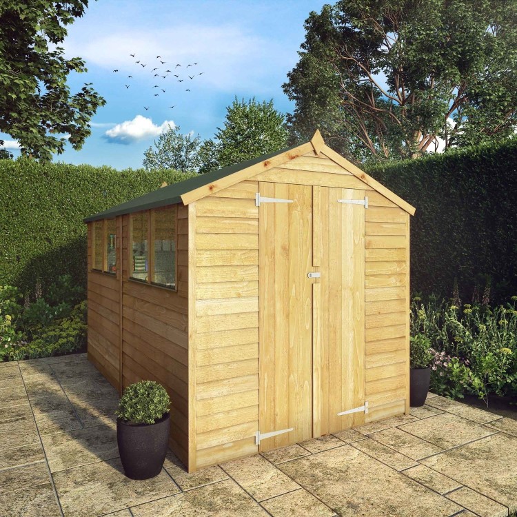 Mercia 10 x 6ft Wooden Overlap Apex Shed