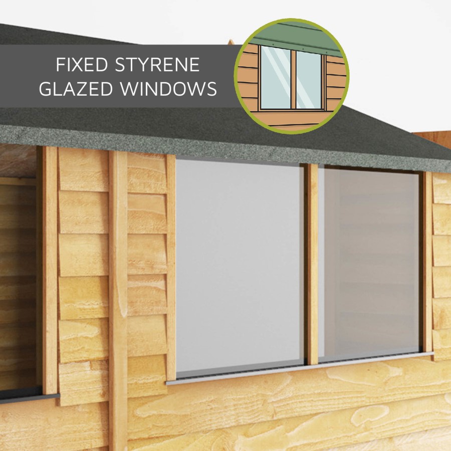 Mercia 10 x 6ft Wooden Overlap Apex Shed