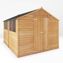 FOL104420 Mercia 10 x 8ft Wooden Overlap Apex Shed 