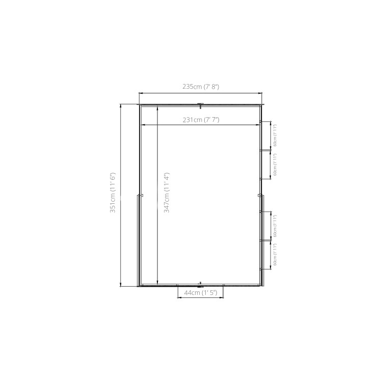 Mercia 12 x 8ft Wooden Overlap Apex Shed