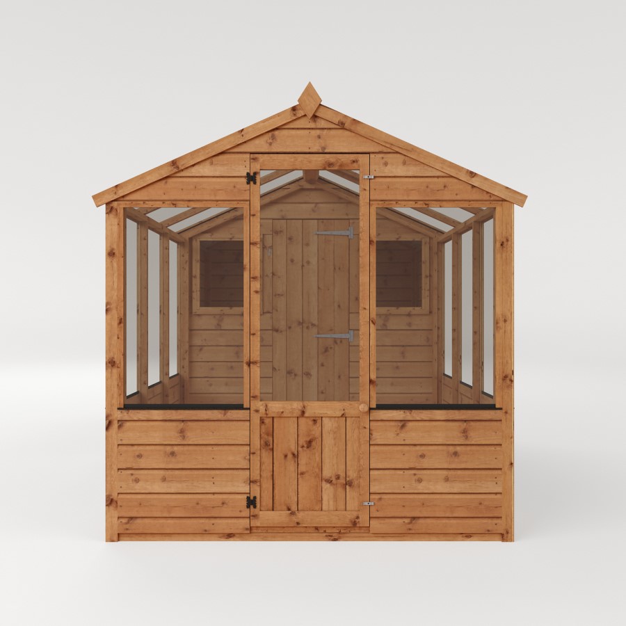 Mercia 10 x 6ft Traditional Apex Greenhouse Combi Shed