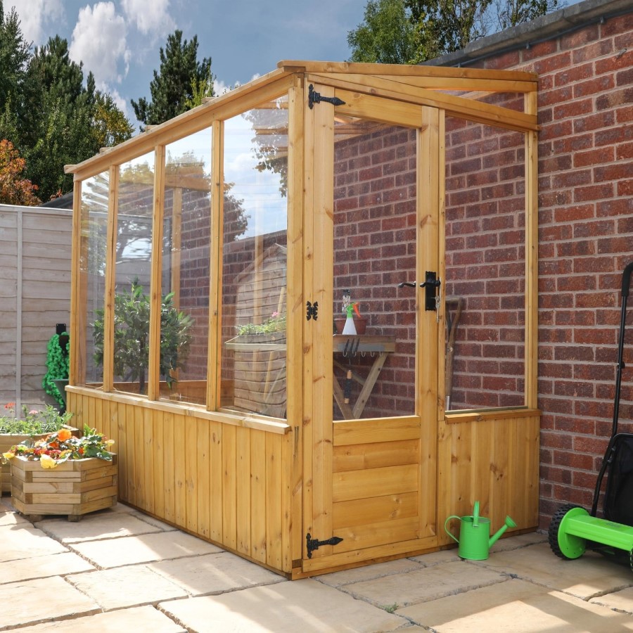 Mercia -  8 x 4ft Premium Lean To Greenhouse