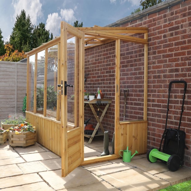 Mercia -  8 x 4ft Premium Lean To Greenhouse