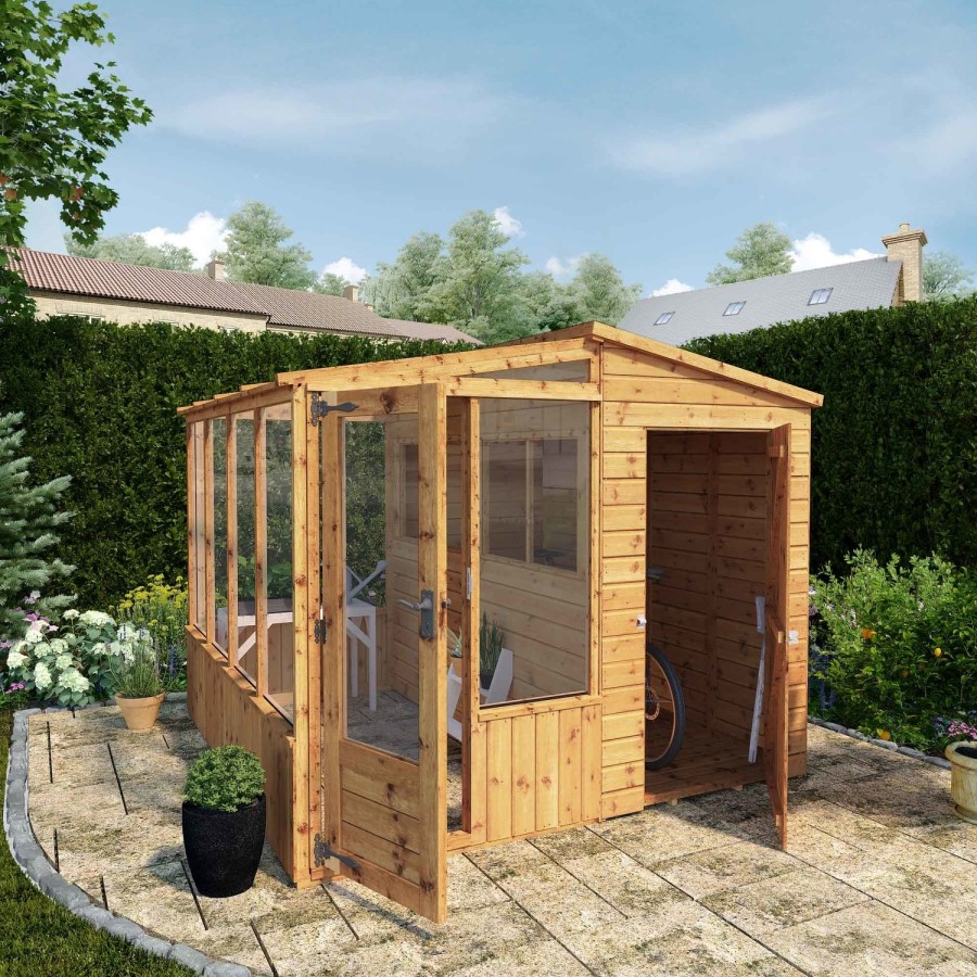 Mercia 8 x 8ft Premuim Combi Greenhouse
