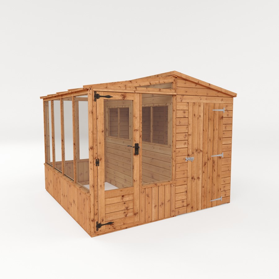 Mercia 8 x 8ft Premuim Combi Greenhouse