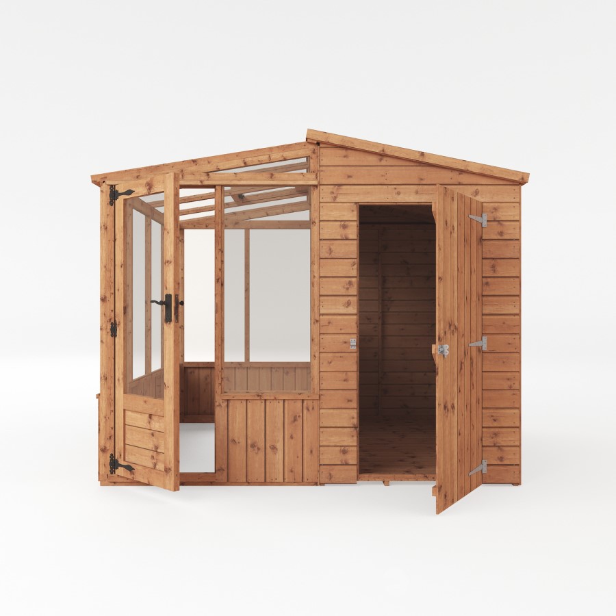 Mercia 8 x 8ft Premuim Combi Greenhouse