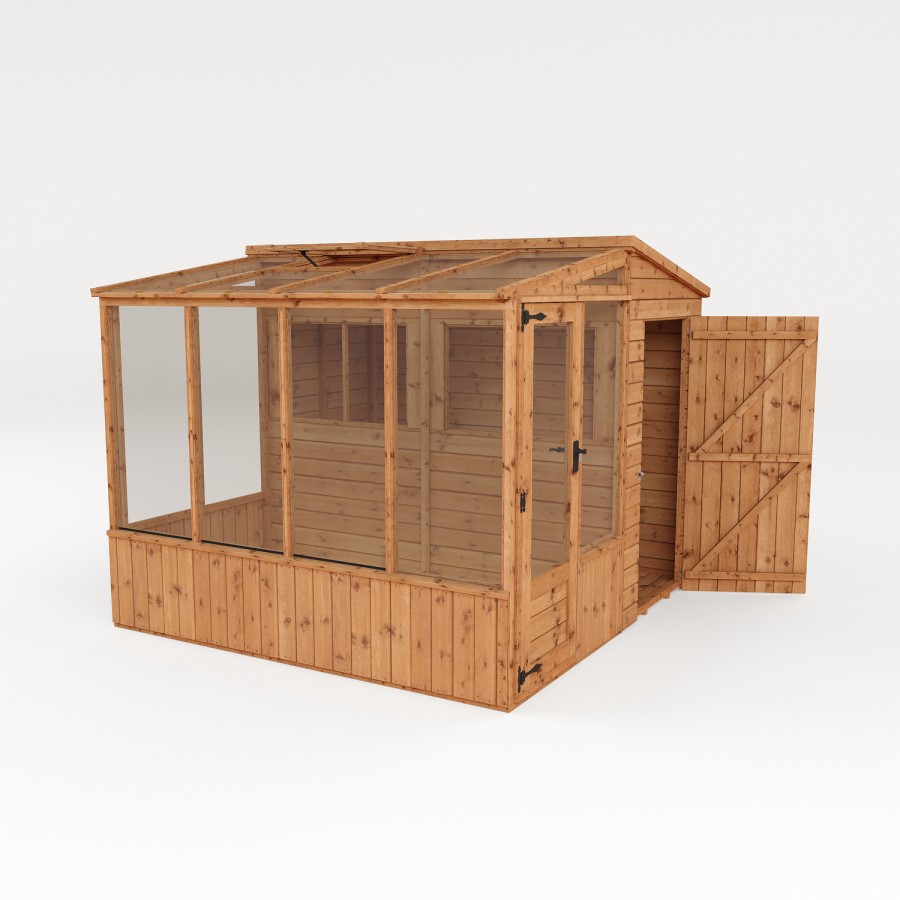Mercia 8 x 8ft Premuim Combi Greenhouse