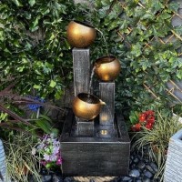 Stainless Steel 3 Bowl Water Feature - Tranquillity
