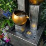 Stainless Steel 3 Bowl Water Feature - Tranquillity