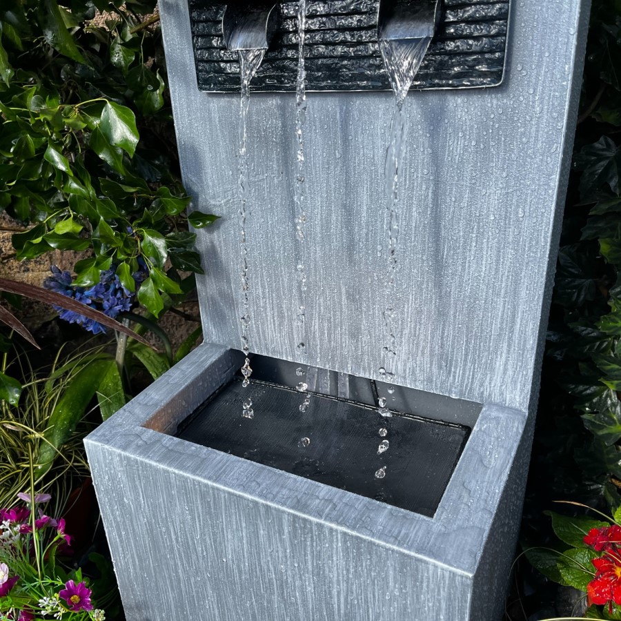 Zinc Cascading Water Feature - Tranquillity