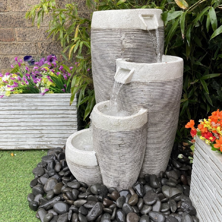 Resin 4 Tall Bowl Water Feature - Tranquillity