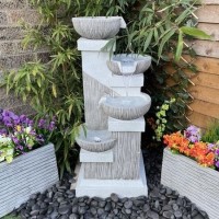 Resin Bowls Solar Water Feature - Tranquillity