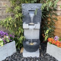 Resin Cascade Solar Water Feature - Tranquillity