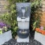 Resin Cascade Solar Water Feature - Tranquillity