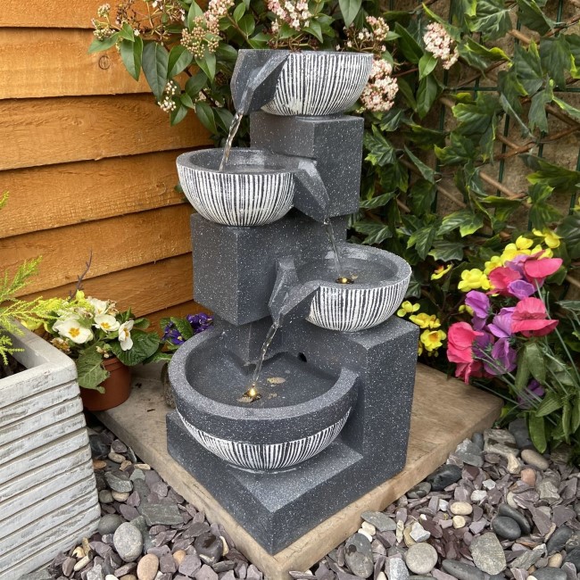 Resin 4 Bowl Water Feature - Tranquillity