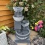 Resin 4 Bowl Solar Water Feature - Tranquillity