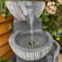 Resin 4 Bowl Solar Water Feature - Tranquillity