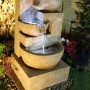 Resin 4 Bowls Solar Water Feature - Tranquillity