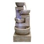 Resin 4 Bowls Solar Water Feature - Tranquillity