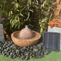 Stone Bowl Solar Water Feature - Tranquillity