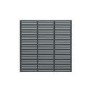 Forest 6 x 6ft Grey Painted Slatted Fence Panel - Pack of 3