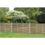 Forest Pressure Treated Contemporary Slatted Fence Panel 6 x 3ft - Pack of 3