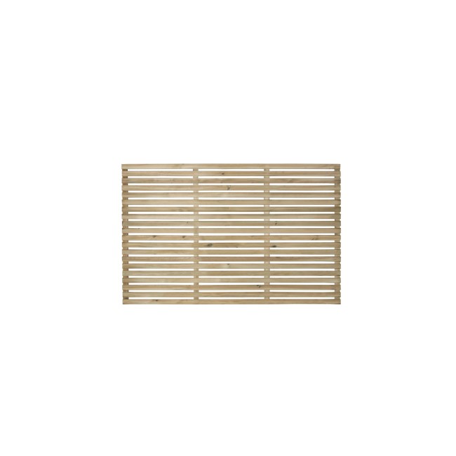 Forest Pressure Treated Contemporary Slatted Fence Panel 6 x 4 ft - Pack of 4