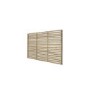 Forest Pressure Treated Contemporary Slatted Fence Panel 6 x 4 ft - Pack of 4
