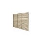 Forest Pressure Treated Contemporary Slatted Fence Panel 6 x 5 ft - Pack of 4