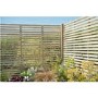 Forest Pressure Treated Contemporary Slatted Fence Panel 6 x 6 ft - Pack of 3