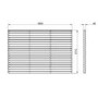 Forest Pressure Treated Contemporary Double Slatted Fence Panel 6 x 4 ft - Pack of 5
