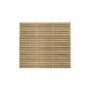 Forest Pressure Treated Contemporary Double Slatted Fence Panel 6 x 5 ft - Pack of 3