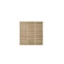 Forest Pressure Treated Contemporary Double Slatted Fence Panel 6 x 6 ft - Pack of 4