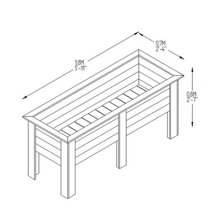 Forest Deep Root Planter - 1.8m