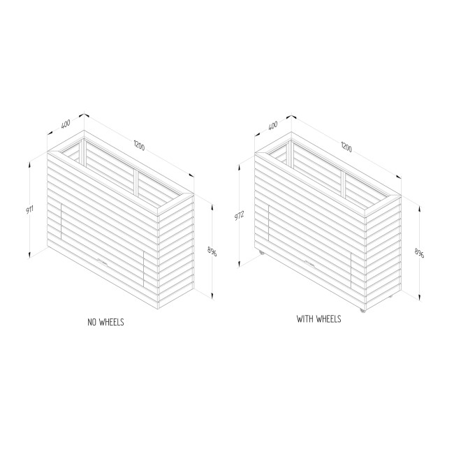 Forest Linear Tall Planter