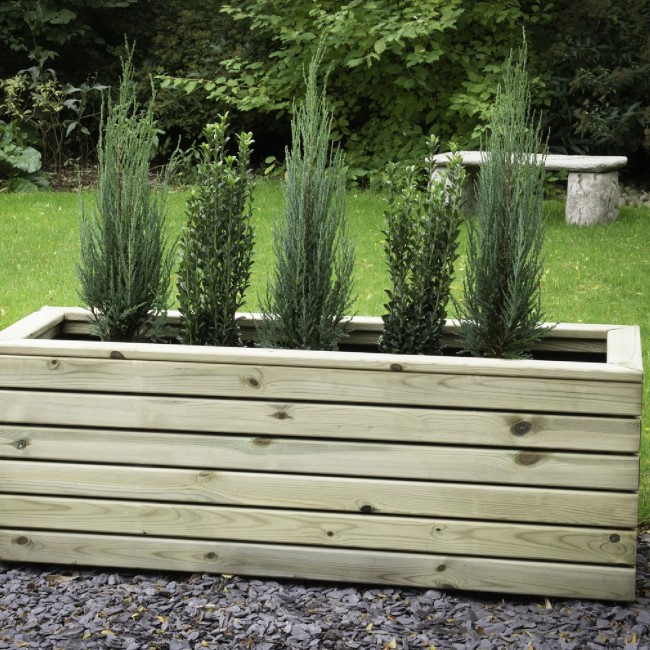 Forest Wood Linear Long Planter