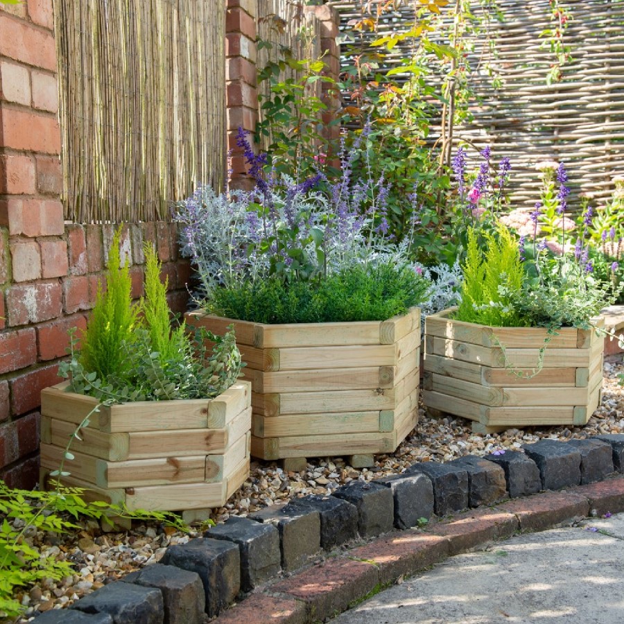 Forest York Hexagonal Planter - Set of 3