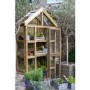 Forest Georgian Tall Wall Greenhouse with Auto Vent 6 x 3ft