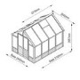 Forest Garden Vale Greenhouse 10 x 8ft