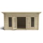 Forest Garden Mendip Double Glazed Pent Log Cabin 5 x 4m Installed