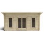 Forest Garden Mendip Double Glazed Pent Log Cabin 5 x 4m Installed